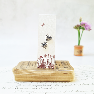 Classic filigree heart stud earrings in a bottle