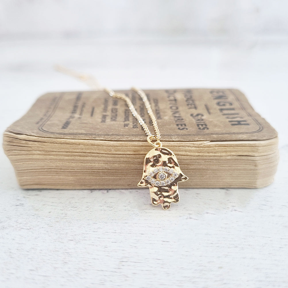 Gold Hamsa Necklace