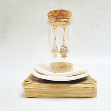 Load image into Gallery viewer, Gold Hansa French  Hook Earrings in a Bottle
