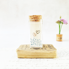 Load image into Gallery viewer, Adorable heart stud earrings in a bottle
