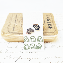 Load image into Gallery viewer, Charming hedgehog stud earrings in a bottle
