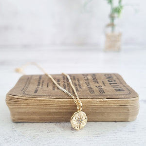 Gold North Star Necklace