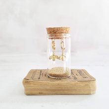 Load image into Gallery viewer, Bee Petite Gold Earrings in a bottle - 803
