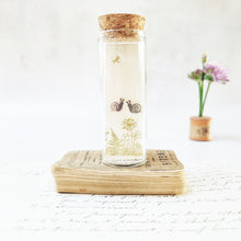 Load image into Gallery viewer, Gardeners snail stud earrings in a bottle
