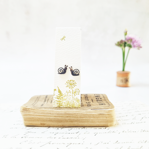 Gardeners snail stud earrings in a bottle