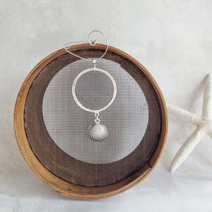 Abstract Circle and Shell Swirl Pin Brooch Zamsoe Brooch