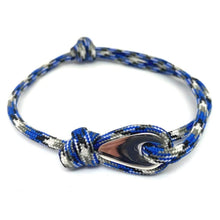 Load image into Gallery viewer, Adjustable Rope Bracelet For Men And Women Blue Colour. Vegan and Ethical Rope Bracelet
