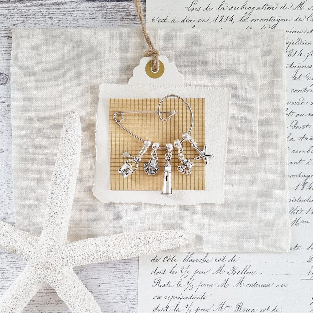 Beach Lovers Swirl Pin Brooch - 63 - Zamsoe