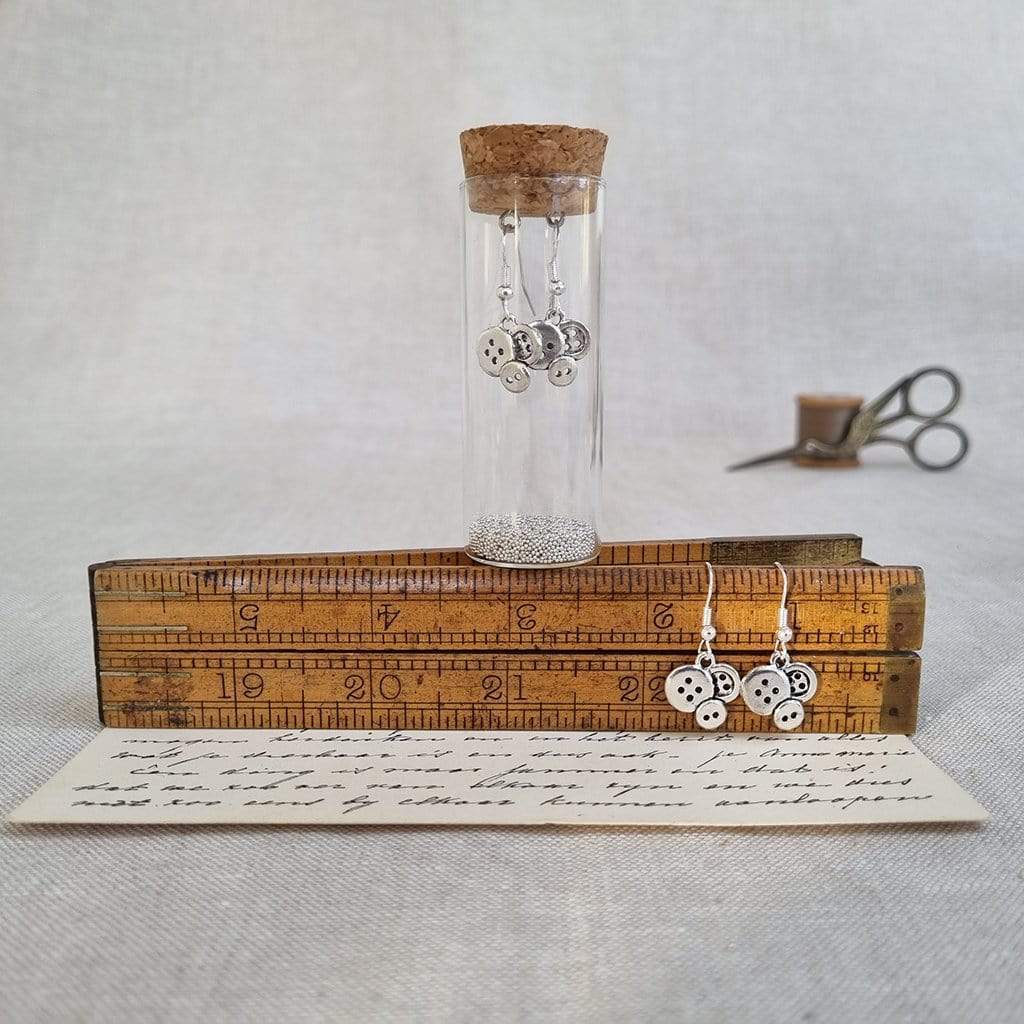 Button Earrings in a Bottle - 79 - Zamsoe