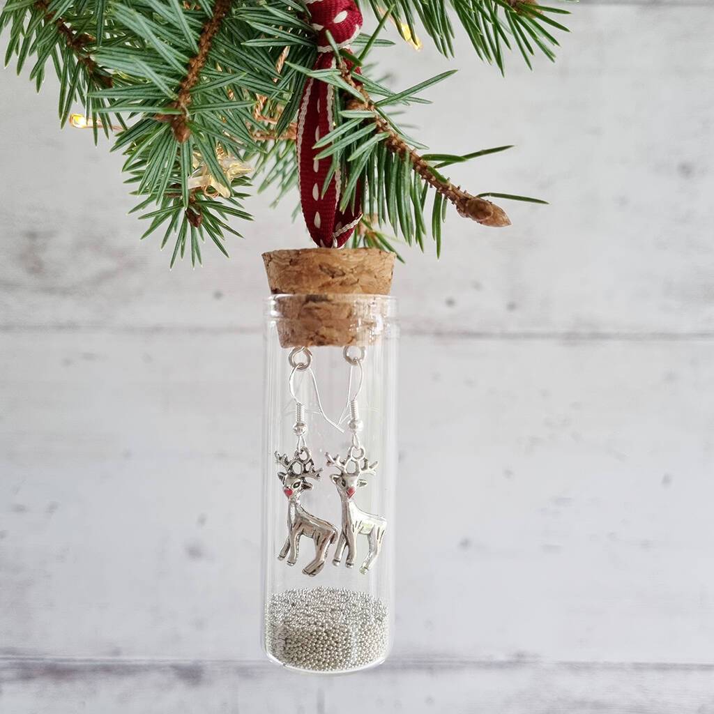 Christmas Reindeer Earring Bauble - 98 - Zamsoe