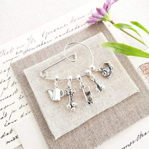 Enjoy Your Garden Charm Brooch Zamsoe Brooch