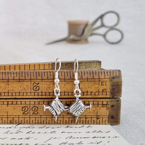 Knitting wool earrings Zamsoe Earrings