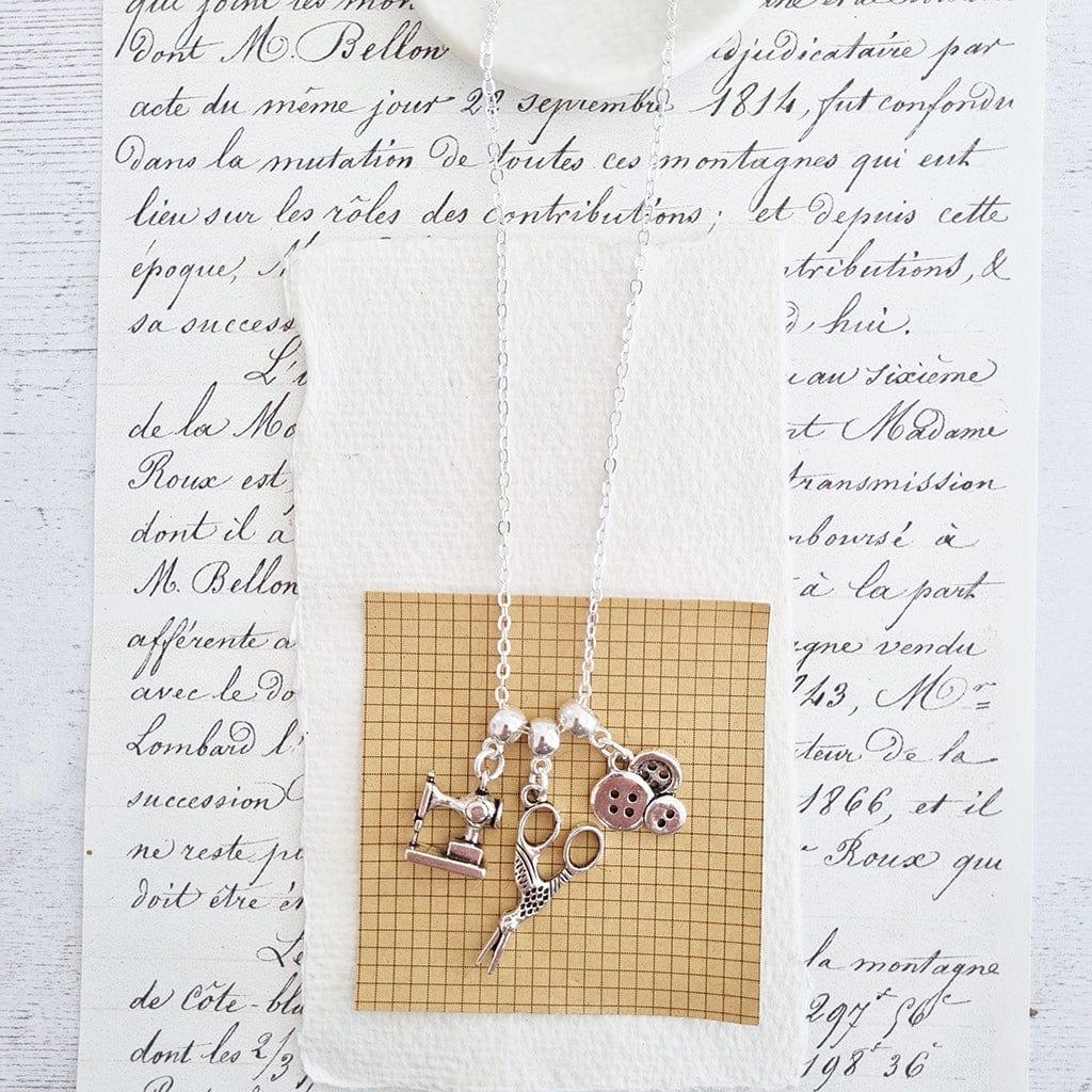 Make Do And Mend Sewing Necklace