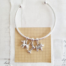 Load image into Gallery viewer, Sausage Dog Silver Plated Charm Bracelet Zamsoe
