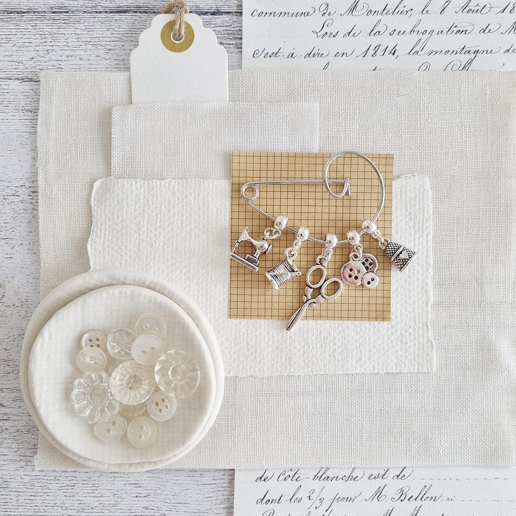 Sewing Forever Housework Whenever Swirl Pin Brooch - Zamsoe