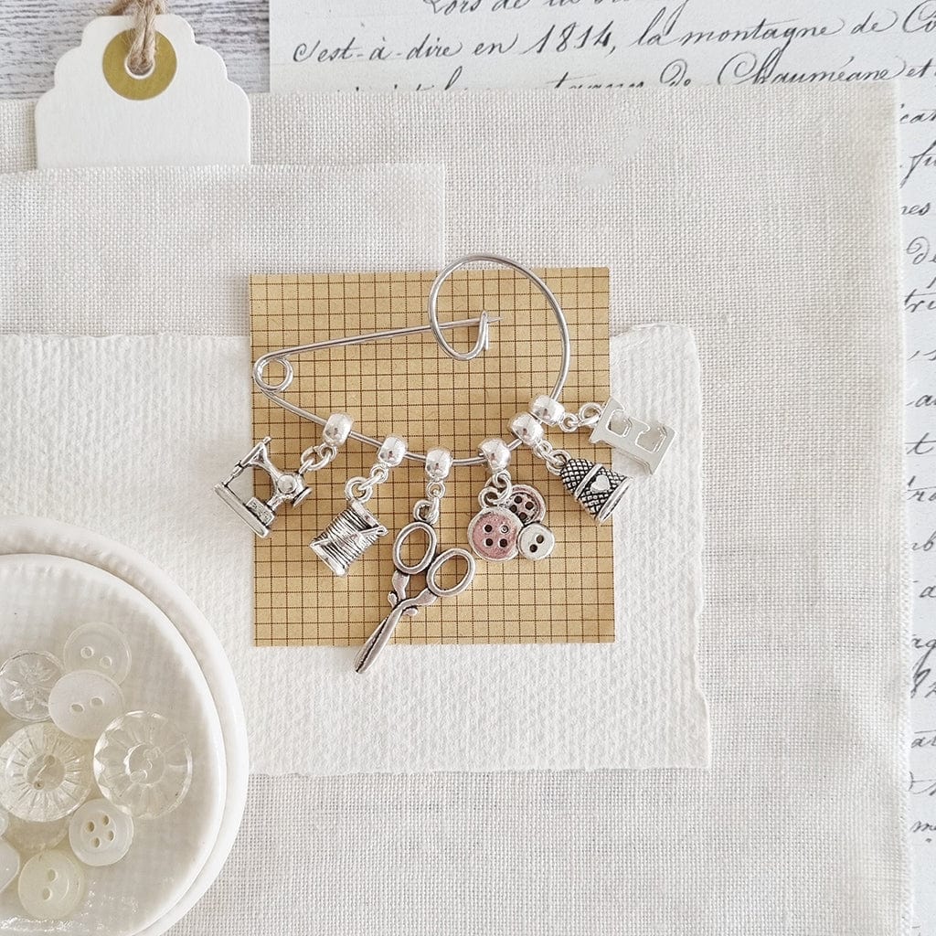 Sewing Forever Housework Whenever Swirl Pin Brooch Zamsoe Brooch