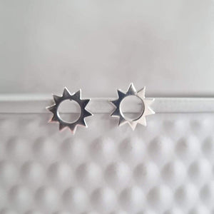 Star Silver Plated Stud Earrings in a Bottle Zamsoe Earrings