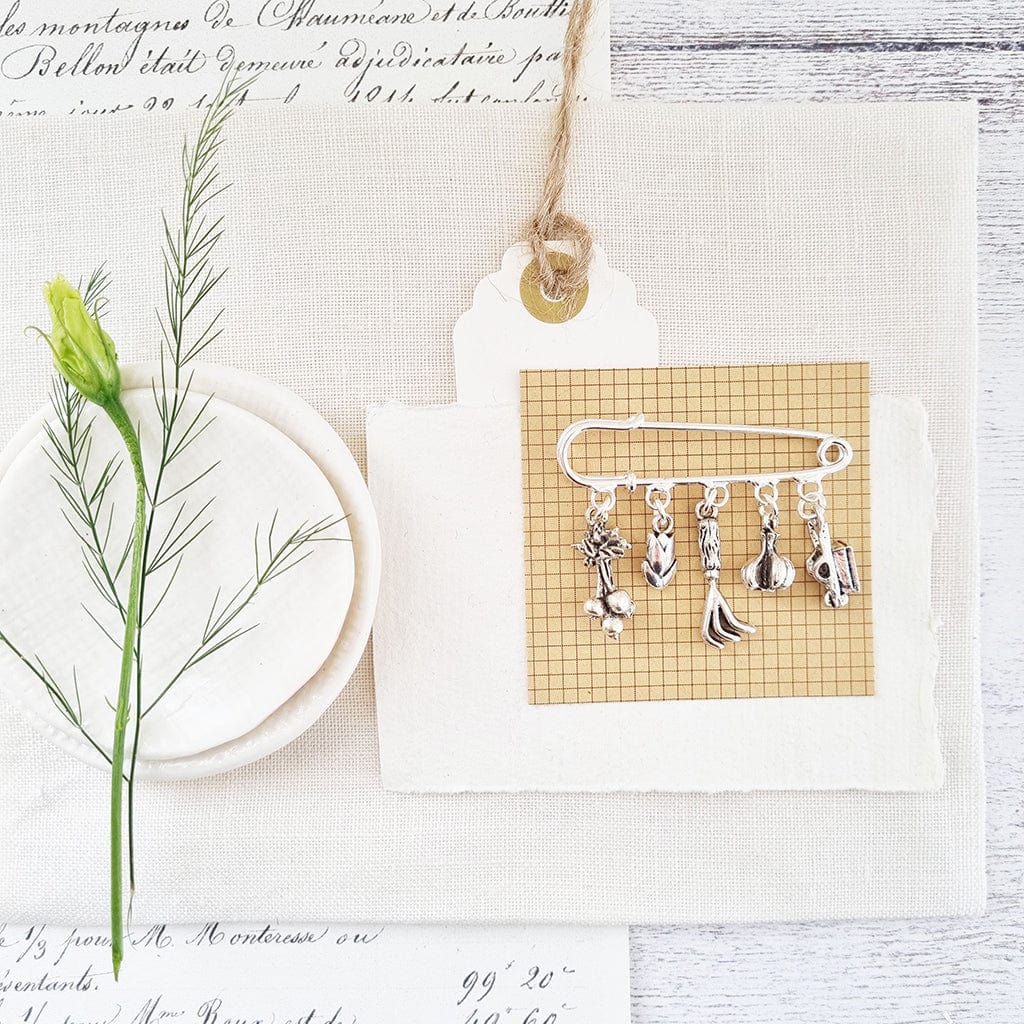 The Vegetable Growers Garden Brooch - Zamsoe