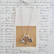 Load image into Gallery viewer, Time for Tea Charm Necklace Zamsoe Necklace
