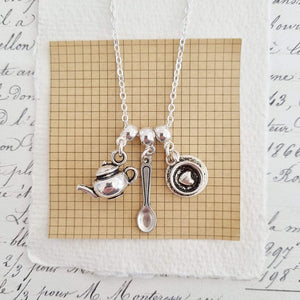 Time for Tea Charm Necklace Zamsoe Necklace