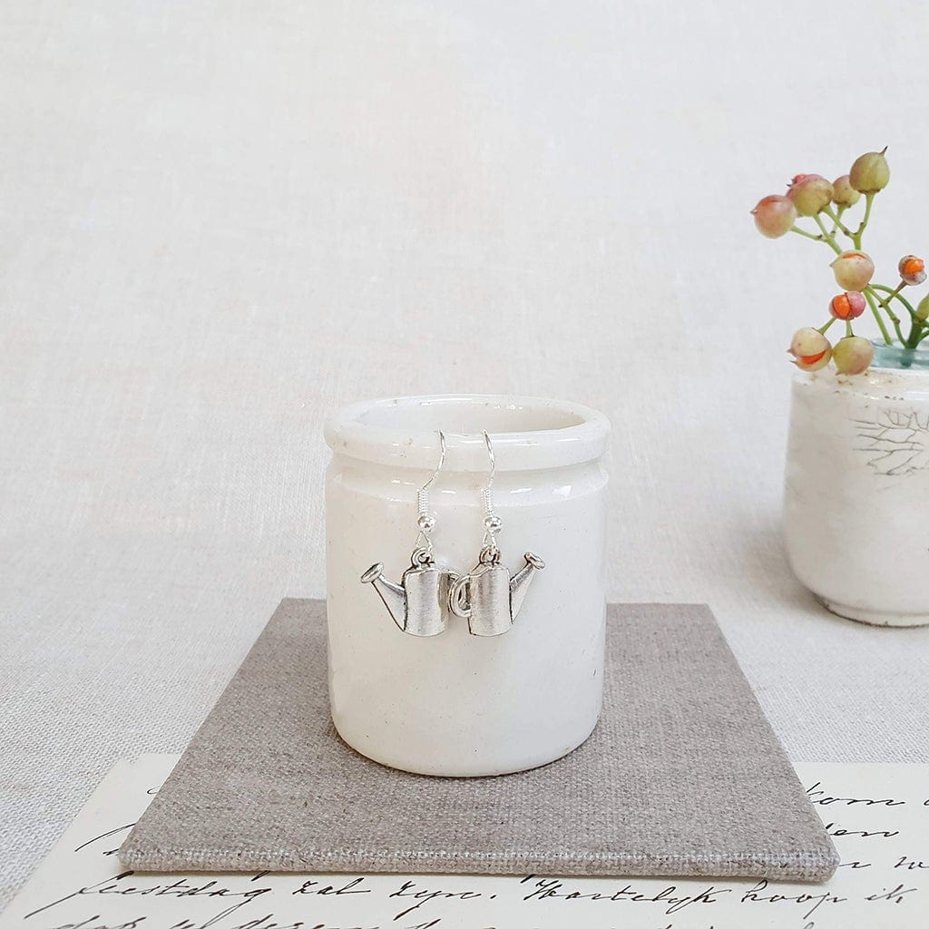 Watering Can Sterling Silver Earrings in a Box - Zamsoe